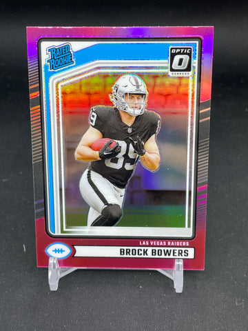 2024 PANINI DONRUSS OPTIC - PINK PRIZM - RATED ROOKIE - B. BOWERS - #394 - RC