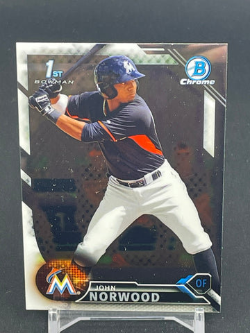 2016 TOPPS BOWMAN CHROME - 1ST BOWMAN - J. NORWOOD - #BCP27