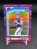 2024 PANINI DONRUSS OPTIC - PINK PRIZM - RATED ROOKIE - J. MCCARTHY -