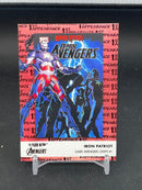 2022 UPPER DECK FLEER ULTRA MARVEL - RED FOIL - 1ST APPEARANCE - IRON PATRIOT - #FA-15 - #'D/141