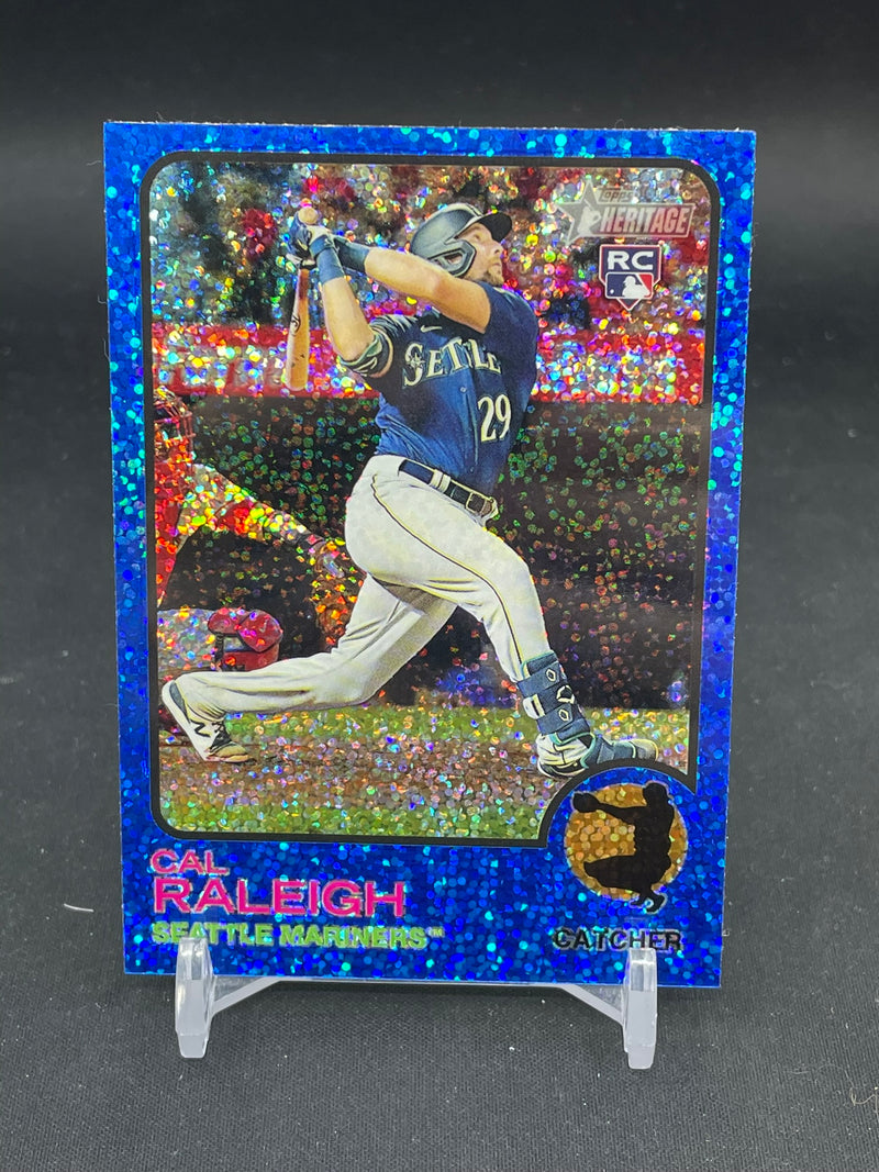 2022 TOPPS HERITAGE - BLUE SPARKLE - C. RALEIGH -