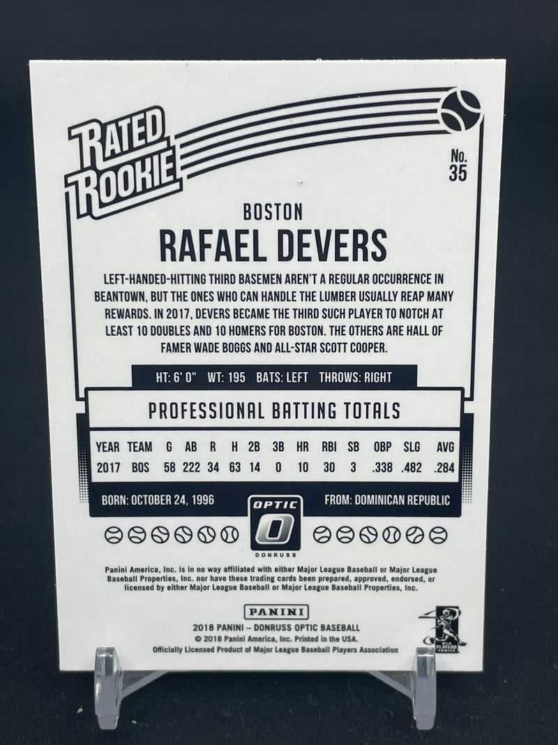 2018 PANINI DONRUSS OPTIC - RATED ROOKIE - (RAFFY BIG STICK) R. DEVERS -