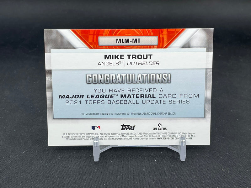2021 TOPPS UPDATE SERIES - MAJOR LEAGUE MATERIAL - M. TORUT -