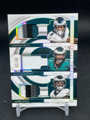 2023 PANINI NATIONAL TREASURES - D. SWIFT / H. REDDICK / J. HURTS - #GTM-PHL - #'D/25 - TRIPLE RELIC