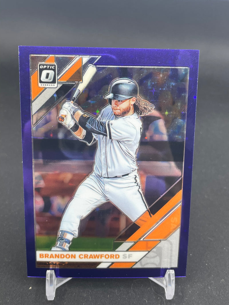 2019 PANINI DONRUSS OPTIC - PURPLE PRIZM - B. CRAWFORD - #159 - #'D/125 - RC