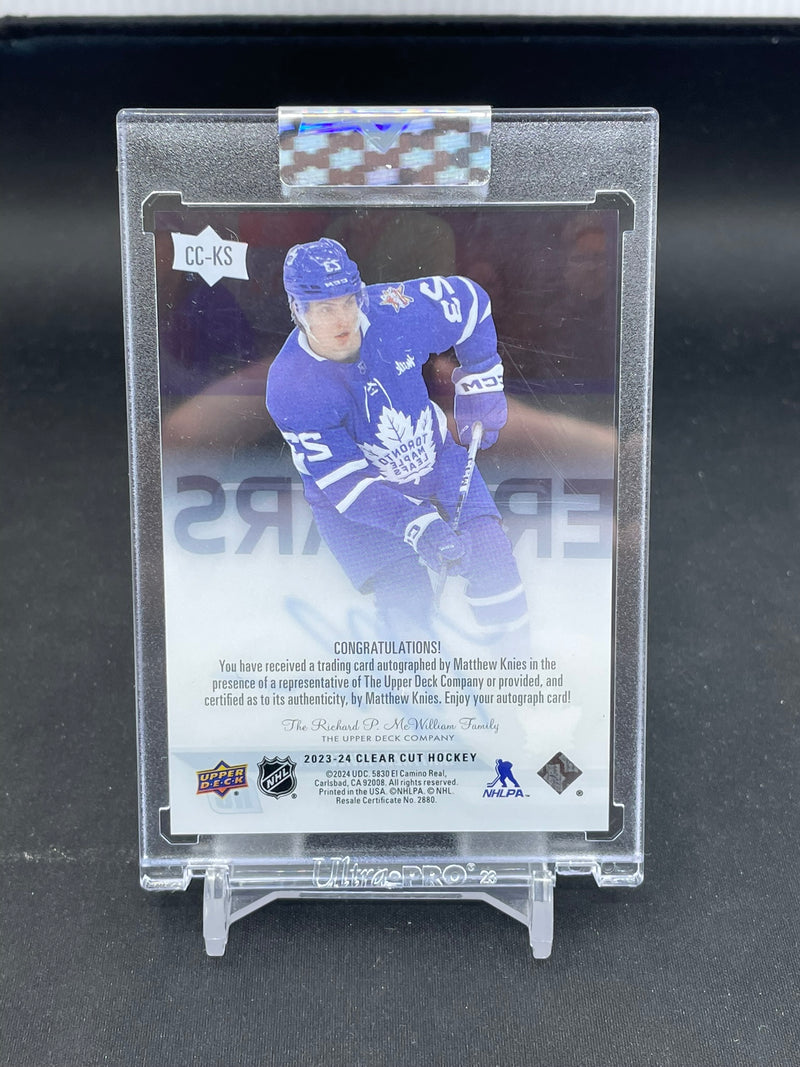 2023 UPPER DECK CLEAR CUT - M. KNIES -