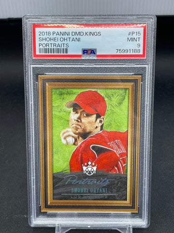 2018 PANINI DIAMOND KINGS - PORTRAITS - S. OHTANI - #P15 - PSA 9 - RC