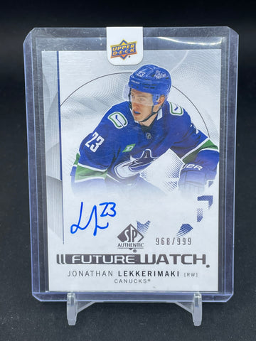 2024 UPPER DECK SP AUTHENTIC - FUTURE WATCH AUTO - J. LEKKERIMAKI - #199 - #'D/999 - AUTOGRAPH - RC