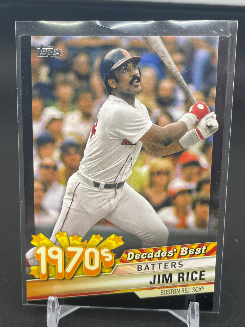 2020 TOPPS SERIES TWO - BLACK - DECADES BEST BATTERS - J. RICE - #DB-42 - #'D/299