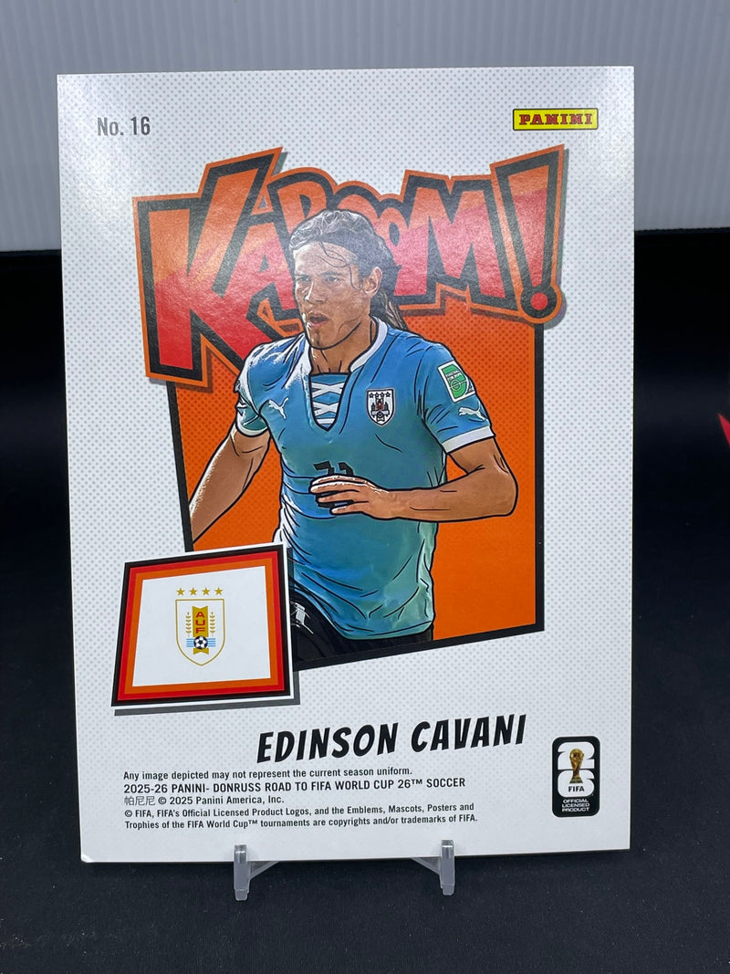 2025 PANINI DONRUSS ROAD TO WORLD CUP - JUMBO CARD - KABOOM! - E. CAVANI -