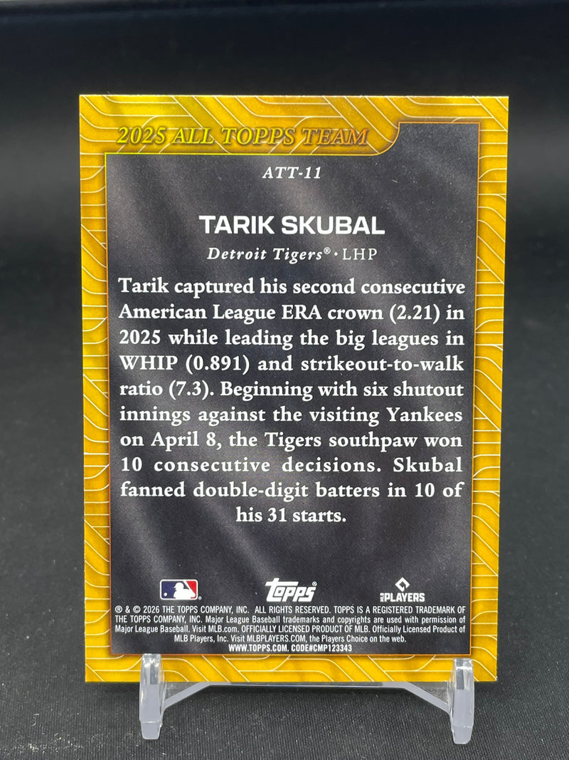 2026 TOPPS SERIES ONE - ALL TOPPS TEAM - T. SKUBAL -