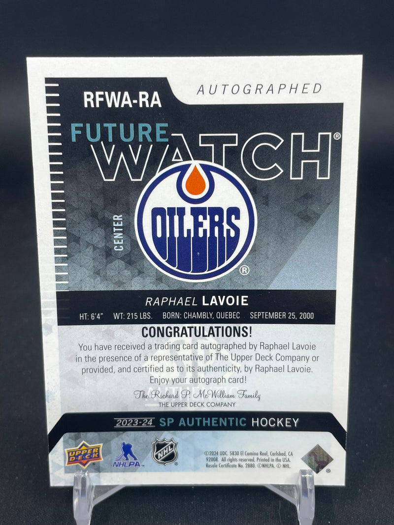 2023 UPPER DECK SP AUTHENTIC - RETRO FUTURE WATCH AUTO - R. LAVOIE - #RFWA-RA - #'D/699 - AUTOGRAPH - RC