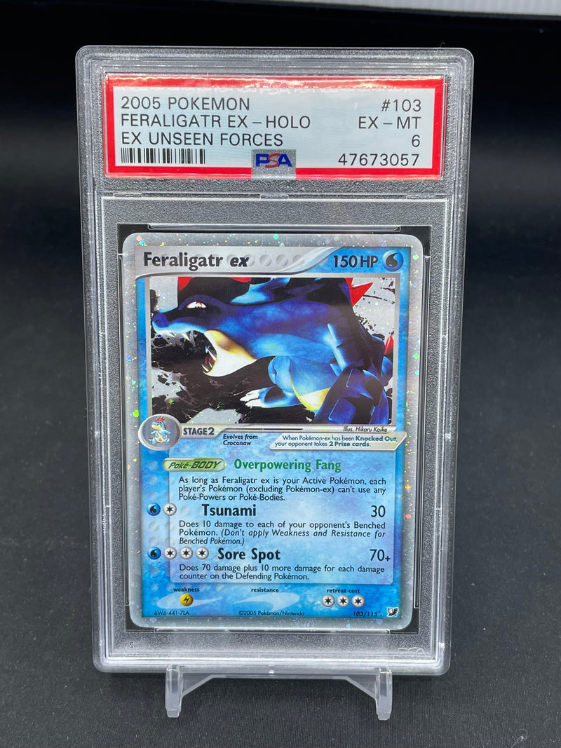 POKEMON - EX UNSEEN FORCES - FERALIGATR EX - HOLO -