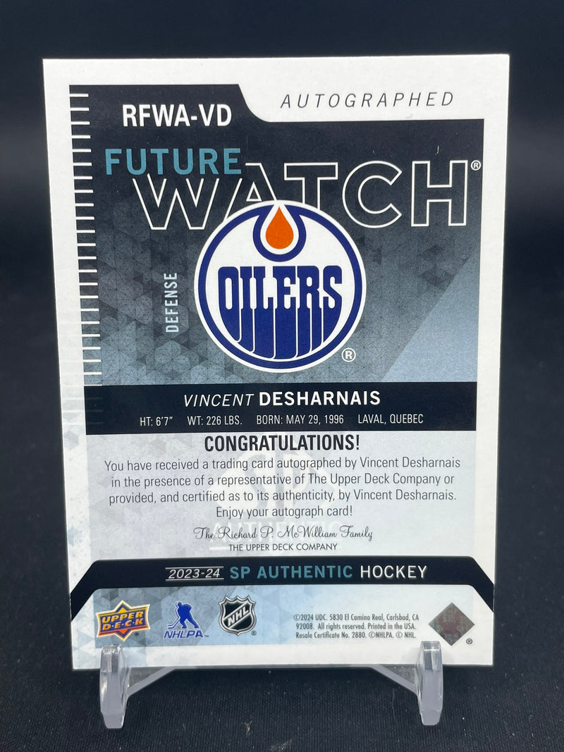 2023 UPPER DECK SP AUTHENTIC - RETRO FUTURE WATCH AUTO - V. DESHARNAIS - #RFWA-VD - #'D/699 - AUTOGRAPH - RC