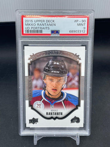 2015 UPPER DECK SERIES TWO - UD PORTRAITS ROOKIES - M. RANTANEN - #P-90 - PSA 9 - RC