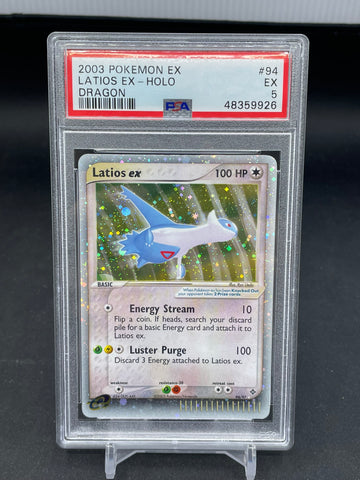 POKEMON - EX DRAGON - LATIOS EX - HOLO - #94 - PSA 5