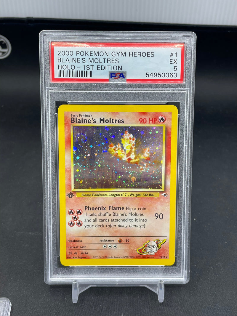 POKEMON - GYM HEROES 1ST EDITION - BLAINE'S MOLTRES - HOLO -