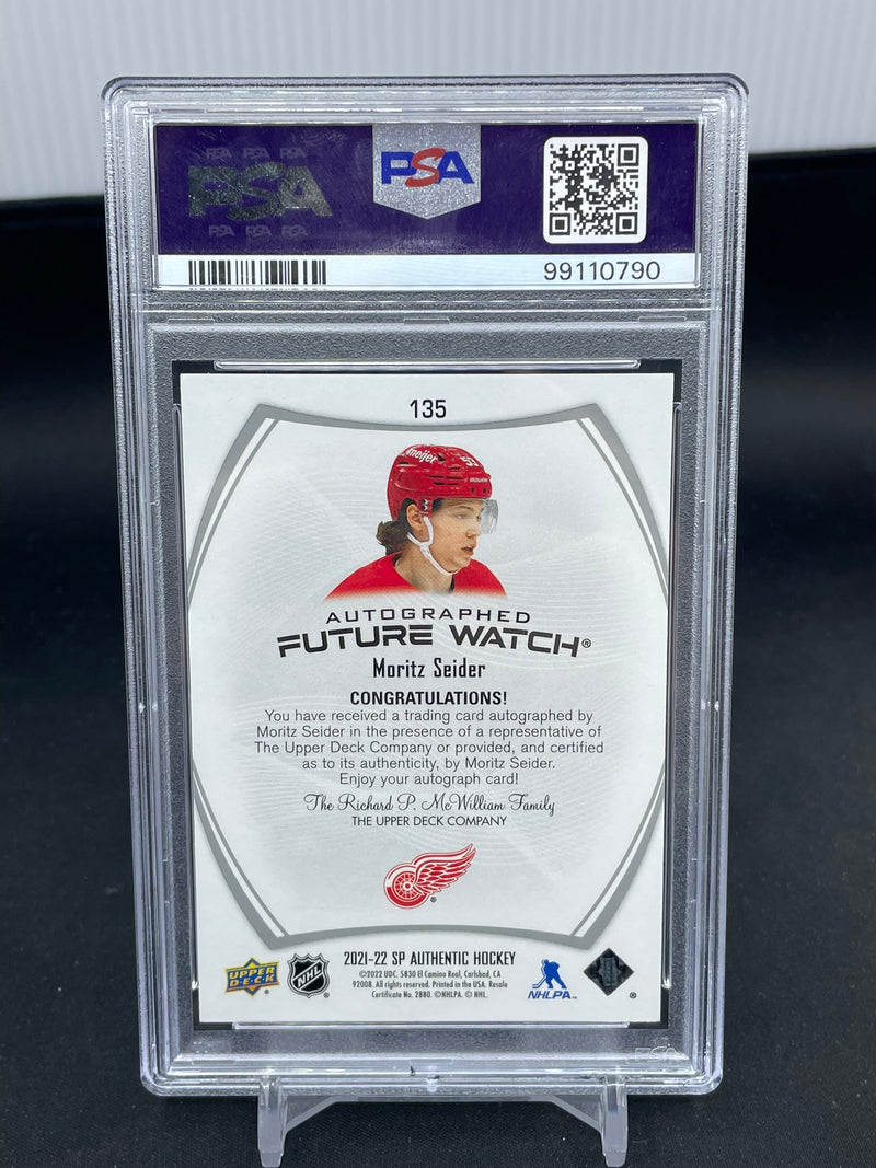 2021 UPPER DECK SP AUTHENTIC - FUTURE WATCH AUTO - M. SEIDER - #135 - #'D/999 - PSA 9 - AUTO 10 - RC