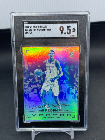 2023 PANINI RECON - VECTOR - V. WEMBANYAMA - #22 - SGC 9.5 - RC