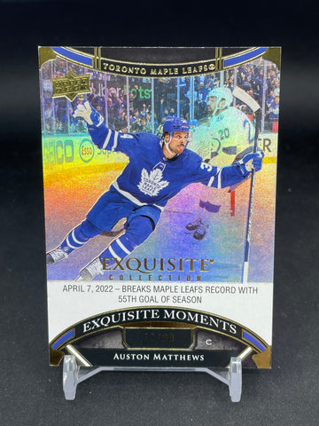 2022 UPPER DECK EXQUISITE - GOLD - EXQUISITE MOMENTS - A. MATTHEWS - #ECM-AM - #'D/99