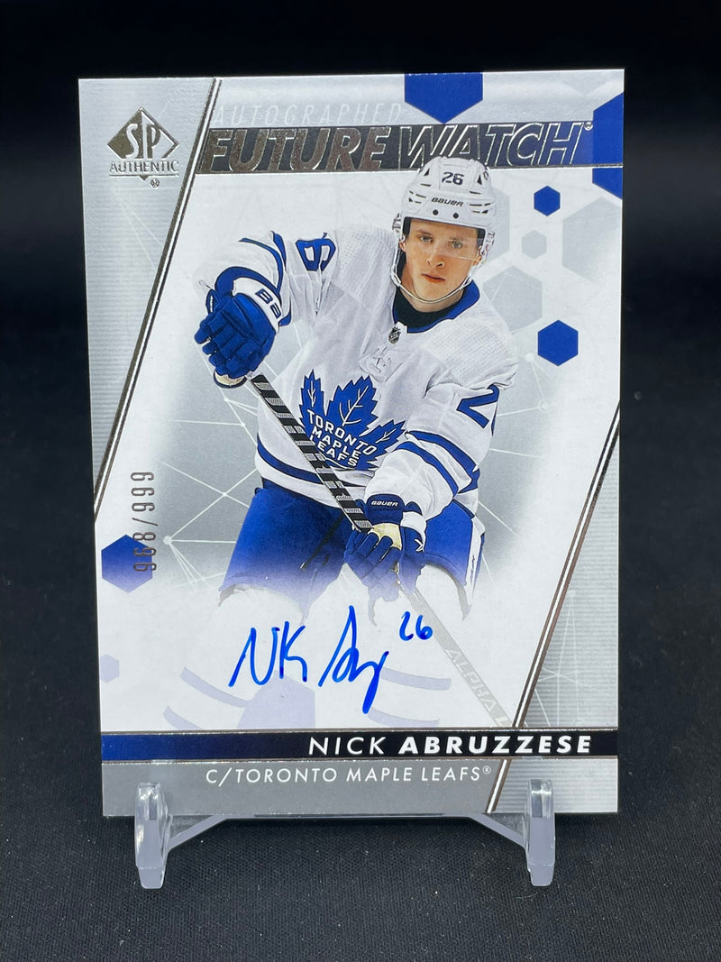 2022 UPPER DECK SP AUTHENTIC - FUTURE WATCH AUTO - N. ABRUZZESE - #127 - #'D/999 - AUTOGRAPH - RC