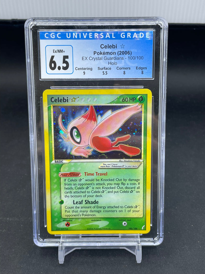 POKEMON - EX CRYSTAL GUARDIANS - CELEBI GOLD STAR - HOLO -