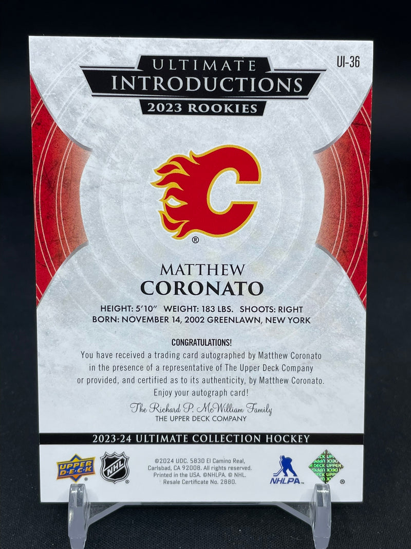 2023 UPPER DECK ULTIMATE - ULTIMATE INTRODUCTIONS 2023 ROOKIES - M. CORONATO -