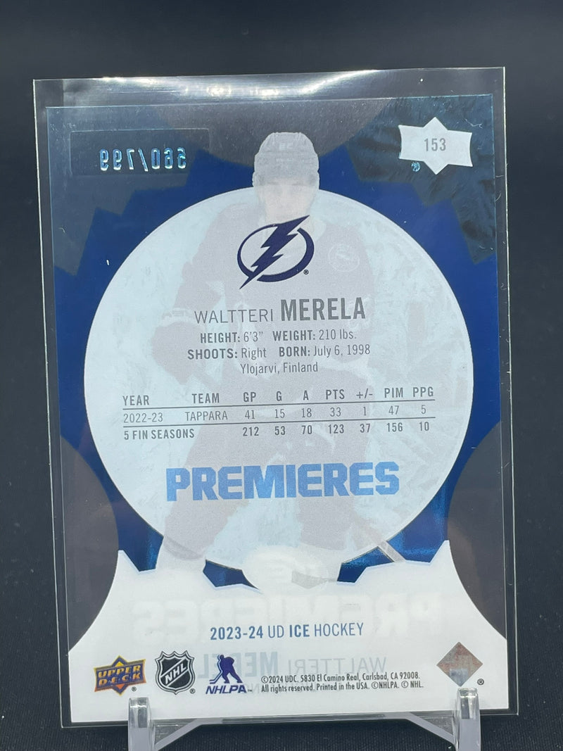 2023 UPPER DECK ICE - BLUE - ICE PREMIERES - W. MERELA - #153 - #'D/799 - RC