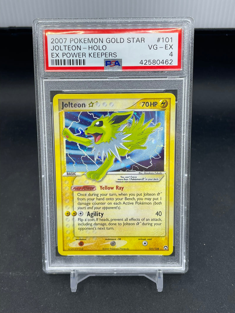 POKEMON - EX POWER KEEPERS - JOLTEON GOLD STAR - HOLO -