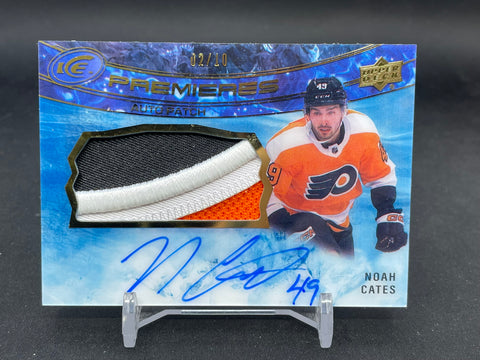 2022 UPPER DECK ICE - PREMIERES AUTO PATCH - N. CATES - #IP-NC - #'D/10 - RELIC - AUTOGRAPH