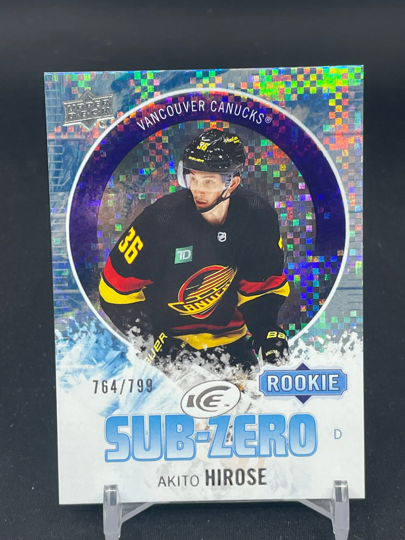 2023 UPPER DECK ICE - SUB-ZERO ROOKIE - A. HIROSE - #SZ-57 - #'D/799 - RC