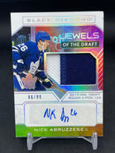 2022 UPPER DECK BLACK DIAMOND - JEWELS OF THE DRAFT - N. ABRUZZESE - #JD-NA - #'D/99 - RELIC - AUTOGRAPH - RC