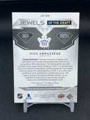 2022 UPPER DECK BLACK DIAMOND - JEWELS OF THE DRAFT - N. ABRUZZESE - #JD-NA - #'D/99 - RELIC - AUTOGRAPH - RC