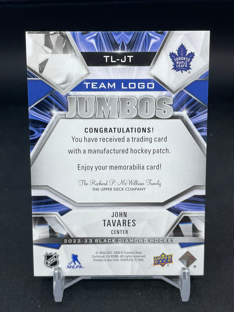 2022 UPPER DECK BLACK DIAMOND - TEAM LOGO JUMBOS - J. TAVARES -