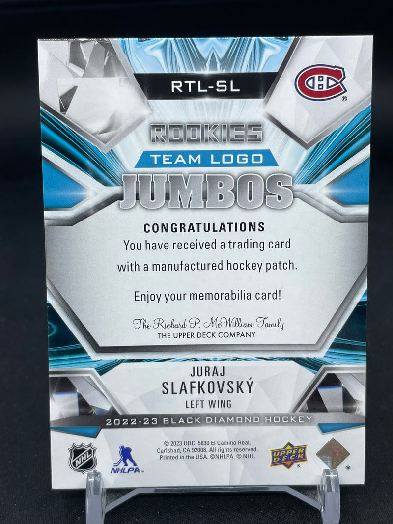 2022 UPPER DECK BLACK DIAMOND - ROOKIES TEAM LOGO JUMBOS - J. SLAFKOVSKY -