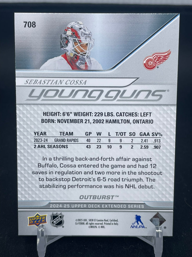 2024 UPPER DECK EXTENDED SERIES - OUTBURST - YOUNG GUNS - S. COSSA -