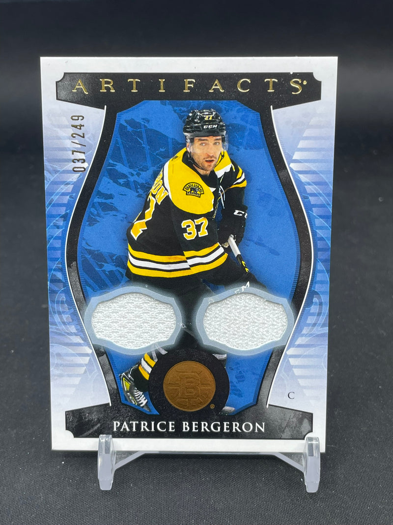 2023 UPPER DECK ARTIFACTS - P. BERGERON - #78 - #'D/249 - DUAL RELIC