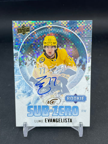 2023 UPPER DECK ICE - SUB-ZERO - ROOKIE - L. EVANGELISTA - #SZ-69 - AUTOGRAPH - RC
