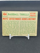 1959 TOPPS BASEBALL THRILLS - ACTION PHOTOS - W. MAYS -