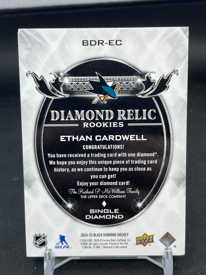 2024 UPPER DECK BLACK DIAMOND - DIAMOND RELIC ROOKIES - E. CARDWELL - #BDR-EC - #'D/99 - SINGLE DIAMON RELIC - RC