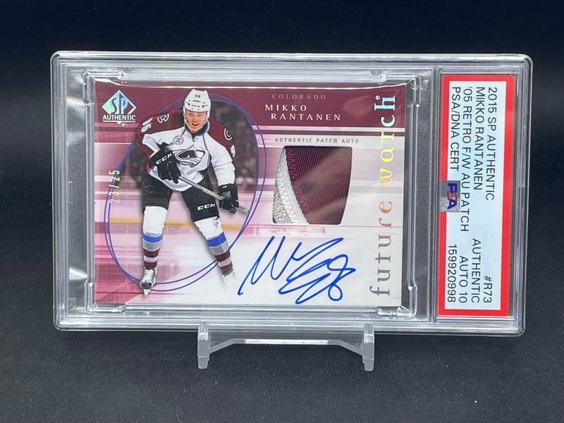 2015 UPPER DECK SP AUTHENTIC - RETRO FUTURE WATCH AUTO PATCH - M. RANTANEN - #R73 - #'D/25 - PSA AUTO 10 - RC