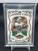 2010 PANINI THREADS - GRIDIRON KINGS - J. NAMATH - #32 - #'D/25 - DUAL RELIC - AUTOGRAPH