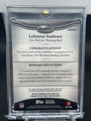 2010 TOPPS BOWMAN STERLING - REFRACTOR - L. TOMLINSON - #BSAR-LT - #'D/25 - RELIC - AUTOGRAPH