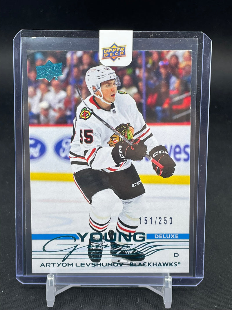 2025 UPPER DECK SERIES ONE - DELUXE - YOUNG GUNS - A. LEVSHUNOV - #201 - #'D/250 - RC