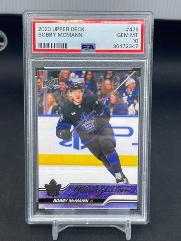 2023 UPPER DECK SERIES TWO - YOUNG GUNS - B. MCMANN - #479 - PSA 10 - RC