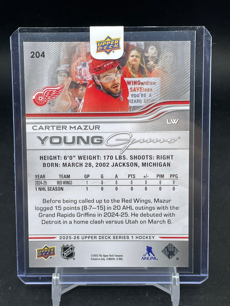 2025 UPPER DECK SERIES ONE - YOUNG GUNS - C. MAZUR -