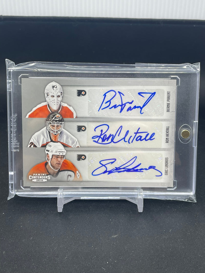 2013 PANINI CONTENDERS - SIXES AUTOGRAPHS - B. PARENT / R. HEXTALL / E. LINDROS / C. GIROUX / L. SCHENN / S. COUTURIER -