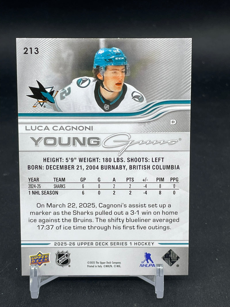 2025 UPPER DECK SERIES ONE - YOUNG GUNS - L. CAGNONI -
