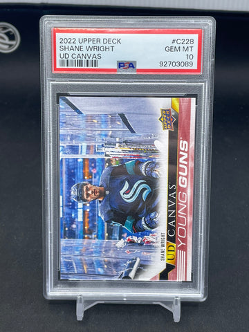 2022 UPPER DECK SERIES TWO - UD CANVAS - YOUNG GUNS - S. WRIGHT - #C228 - PSA 10 - RC