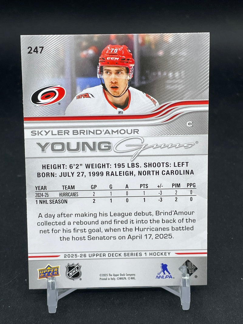 2025 UPPER DECK SERIES ONE - YOUNG GUNS - S. BRIND'AMOUR -